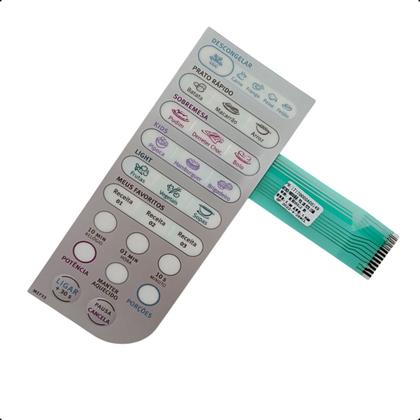 Imagem de Membrana Painel Teclado Microondas Electrolux Mef33 Mef 33