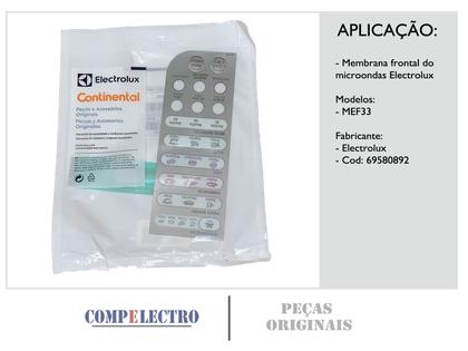 Imagem de Membrana Painel Teclado Microondas Mef33 Electrolux 69580892