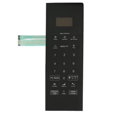 Imagem de Membrana / teclado compativel microondas philco pm27 / pm 27 - preta - 26,3 cm x 9cm