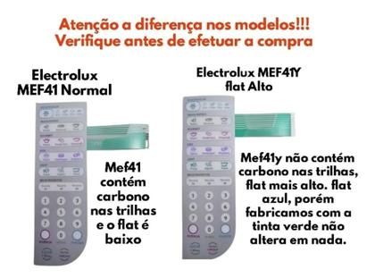 Imagem de Membrana Teclado Microondas Electrolux MEF41Y MEF41 Y