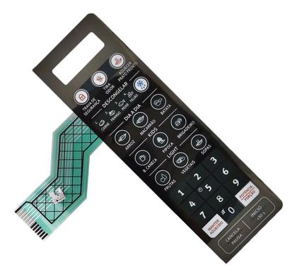 Imagem de Membrana Teclado Para Micro-ondas Electrolux Mt30s Espelhada