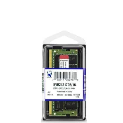Memoria 16gb P/ Notebook Kingston Ddr4 2400mhz Kvr24s17d8/16