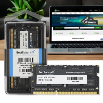Imagem de Memoria 8GB 1600mhz DDR3 P/ Notebook Tipo KVR16lS11/8GB