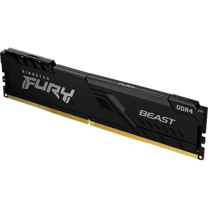 Imagem de Memória 8GB DDR4 3200MHz, Kingston Fury Beast para desktop/gamers, KF432C16BB/8  KINGSTON