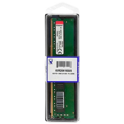 Memória 8GB Kingston, DDR4, 2666MHz, CL19 - KVR26N19S8/8 - Memória