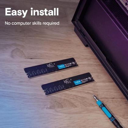 Imagem de Memória Crucial 32Gb Ddr5 5600Mhz Udimm Ct32G56C46U5