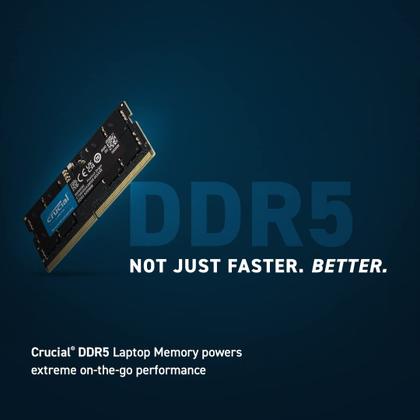 Memória Crucial RAM 16GB DDR5 4800MHz CL40 para laptop - Memória