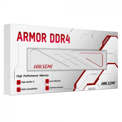 Imagem de Memória DDR4 Hiksemi Armor White, 8GB, 3200Mhz, Branco - HSC408U32E2 8G