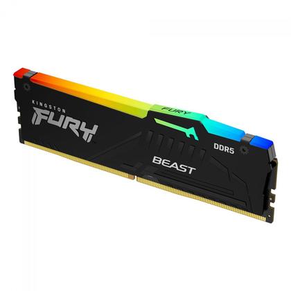 Imagem de Memória DDR5 Kingston Fury Beast EXPO, RGB, 32GB, 5200Mhz, Black, KF552C36BBEA-32