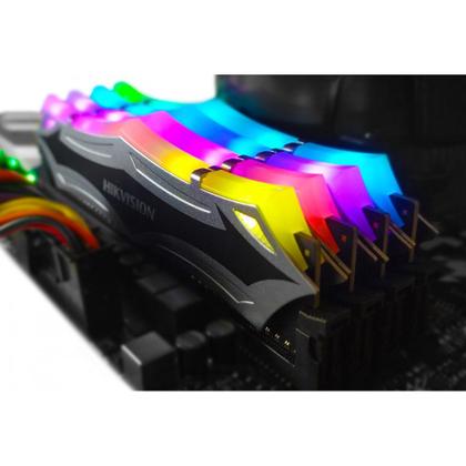 Imagem de Memória Hikvision U100 8GB 3200MHz RGB DDR4 CL16 HKED4081CBA2D2ZA4 HS-UDIMM-U100(STD)