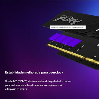 Imagem de Memória Kingston Fury Beast 5200MHz DDR5 16GB (1x16GB) XMP3
