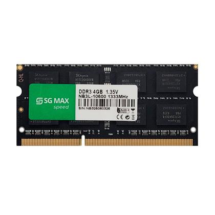 Imagem de Memoria Notebook 4Gb Ddr3L 1333 Cl 11 1.35V SODDIM SGM4GL1333CL11NB SGMAX
