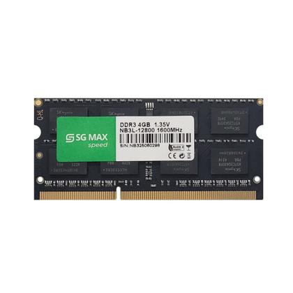 Imagem de Memoria Notebook 4Gb Ddr3L 1600 Cl 11 1.35V SODDIM SGM4GL1600CL11NB SGMAX