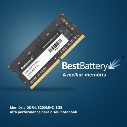 Imagem de Memoria Notebook 8GB DDR4 3200Mhz BestBattery Lacrada
