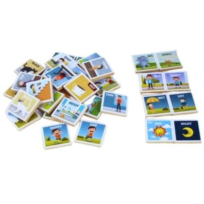 Imagem de Memória Opostos em Inglês: Diversão e Aprendizado em um Só Jogo!