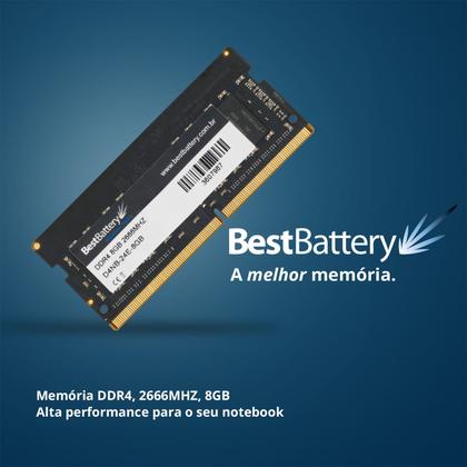 Imagem de Memoria Original DDR4 8GB 2666 Mhz Notebook 8 Chips 1.2v