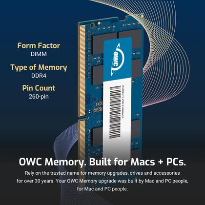 Imagem de Memória OWC 64 GB (4 x 16 GB) PC19200 DDR4 2400 MHz CL17