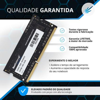 Imagem de Memoria Para Notebook 4gb Ddr3 1600mhz Pc3l 12800s