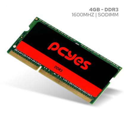Imagem de Memoria pcyes sodimm 4gb ddr3 1600mhz - pm041600d3so
