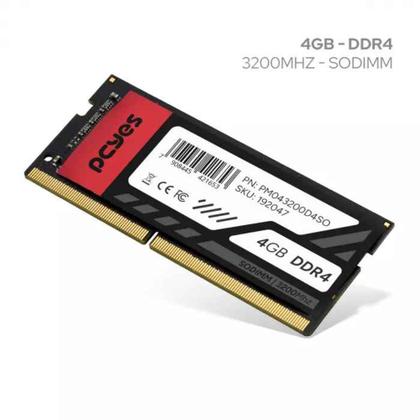 Imagem de Memoria pcyes sodimm 4gb ddr4 3200mhz - pm043200d4so