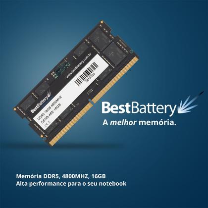 Imagem de Memoria RAM 16GB DDR5 4800Mhz para Notebook