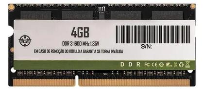 Imagem de Memoria RAM 4GB Notebook DDR3 TGT 1600MHZ Preta
