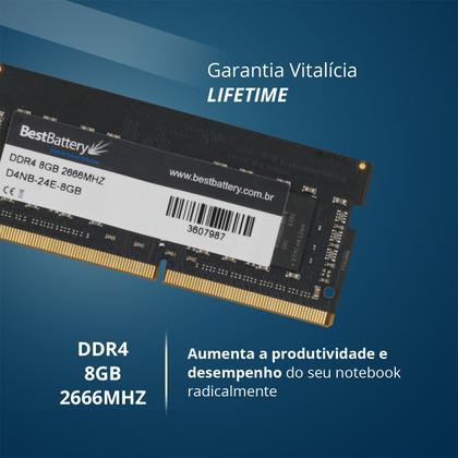 Imagem de Memoria RAM 8GB DDR4 2666Mhz para Notebook Dell