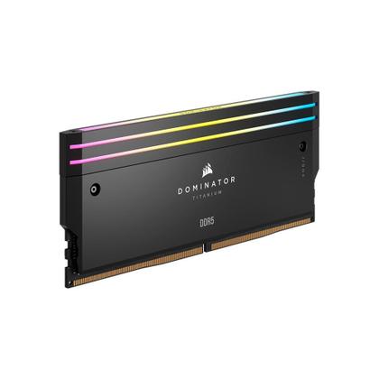Imagem de Memória RAM Corsair Dominator Titanium, RGB, 32GB (2x16GB), 6000MHz, DDR5, CL30, para Intel XMP,  Preto - CMP32GX5M2B6000C30