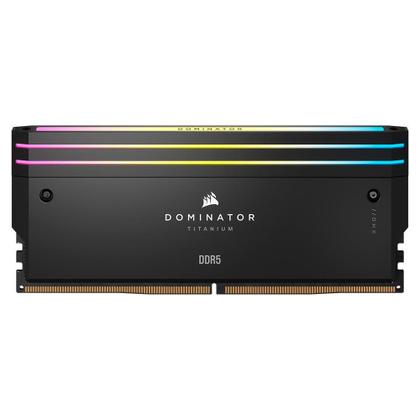 Imagem de Memória RAM Corsair Dominator Titanium, RGB, 32GB (2x16GB), 6000MHz, DDR5, CL30, para Intel XMP,  Preto - CMP32GX5M2B6000C30