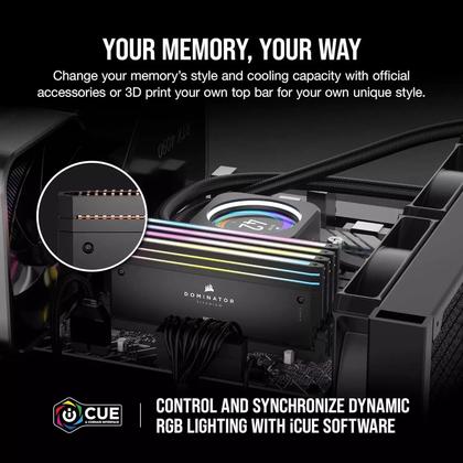 Imagem de Memoria Ram Corsair Dominator Titanium RGB 96GB DDR5 6800MHZ
