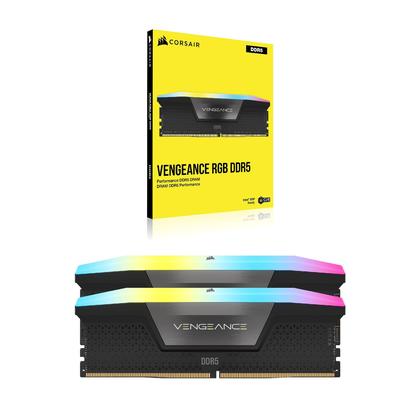Memória RAM Corsair Vengeance RGB DDR5 32GB (2x16GB) 6000MHz CL30