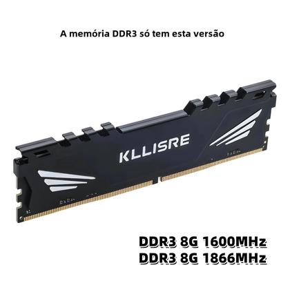 Imagem de Memória RAM DDR3/DDR4 4GB, 8GB e 16GB (1600MHz a 3200MHz) - DIMM Desktop Não-ECC