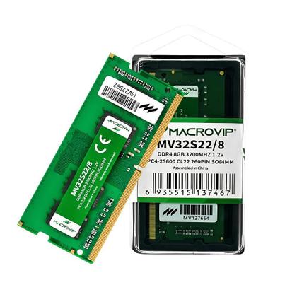 Imagem de Memoria Ram Ddr4 8Gb 3200Mhz Mv32S22/8 Sodimm Macrovip