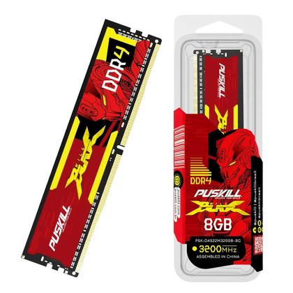 Imagem de Memória RAM DDR4 de mesa PUSKILL 32GB 16GB 8GB 3200MHz 2666MHz 1.2V Memória UDIMM