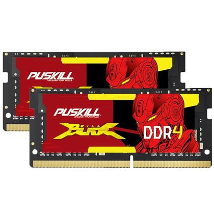Imagem de Memória RAM DDR4 SODIMM 3200MHz/2666MHz - 32GB (2x16GB ou 2x8GB) - PUSKILL Gamer para Notebook