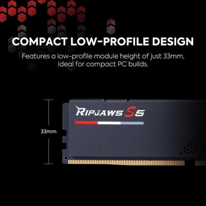 Imagem de Memória RAM DDR5 G.Skill Ripjaws S5 32GB (2x16GB) 6000MHz