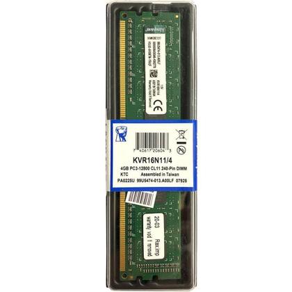 Imagem de Memória Ram Desktop 4Gb 1600Mhz Ddr3 Kingston - Kvr16N11/4