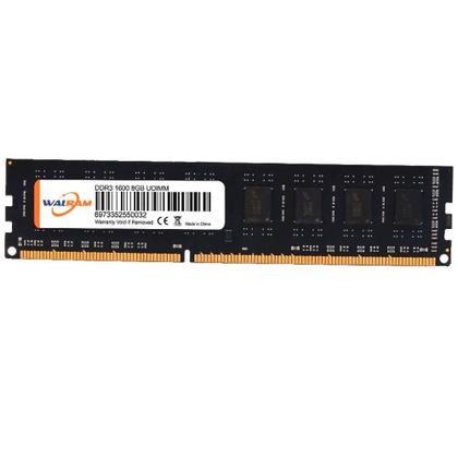 Imagem de Memória Ram Desktop 8Gb Ddr3 1600Mhz U-Dimm Walram - Preta