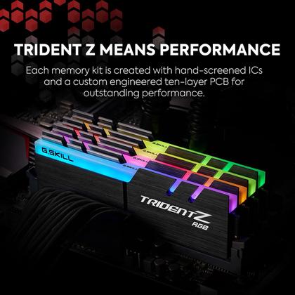 Memória RAM G.Skill Trident Z RGB 32GB (2x16GB) DDR4 3200MHz
