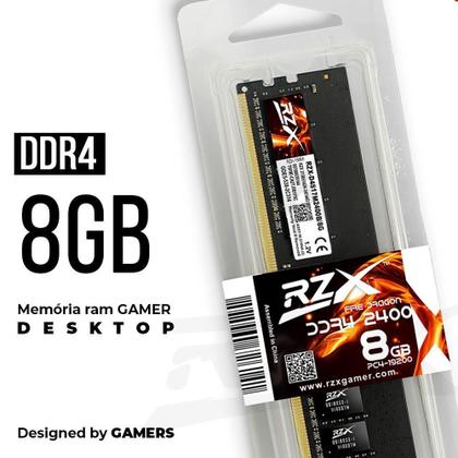 Imagem de Memória Ram Gamer Desktop 8Gb 2400Mhz Ddr4 Firedragon - Rzx
