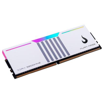 Imagem de Memória RAM Gamer Rise Mode Aura, RGB, 32GB (2x16GB), 3200MHz, DDR4, CL19, Branco - RM-D4AW-32G-3200ARGB