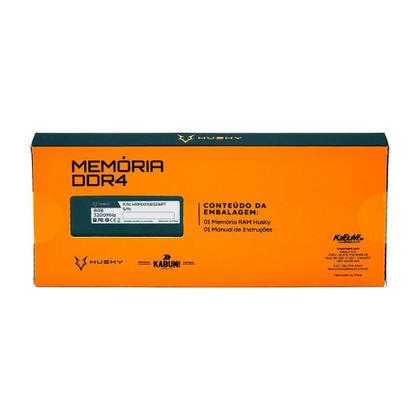 Imagem de Memória RAM Husky Impulse, 8GB, 3200MHz, DDR4, CL16, Preto - HRM001083216PT