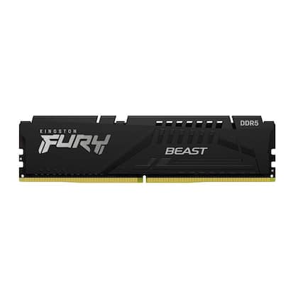 Memória RAM Kingston Fury Beast, 16GB, 5600MHz, DDR5, CL40, para Intel XMP, Preto - KF556C40BB-16