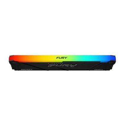 Imagem de Memória RAM Kingston Fury Beast RGB 32GB 3200MHz DDR4 CL16 Preto KF432C16BB2A 32
