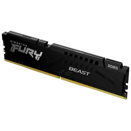 Imagem de Memória RAM Kingston Fury Beast XMP, 32GB (2X16GB), 6400MT/s DDR5, DIMM, CL32, Preto - KF564C32BBK2-32