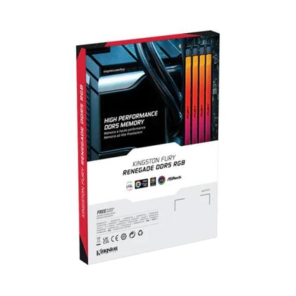 Imagem de Memória RAM Kingston Fury Renegade RGB, 48GB, 6000MHz, DDR5, CL32, XMP,  Prata  - KF560C32RSA-48