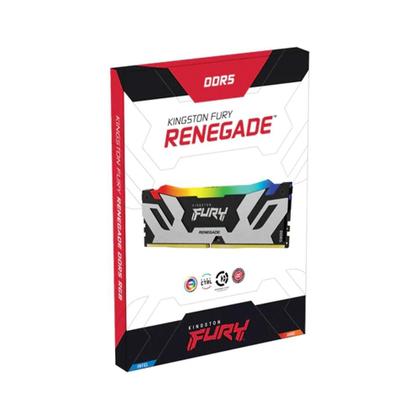 Imagem de Memória RAM Kingston Fury Renegade RGB, 48GB, 6000MHz, DDR5, CL32, XMP,  Prata  - KF560C32RSA-48