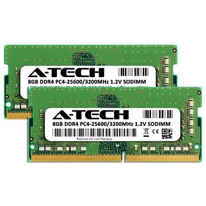 Memória RAM: Notebook A-Tech de 16 GB (2x8 GB) DDR4 3200 MHz