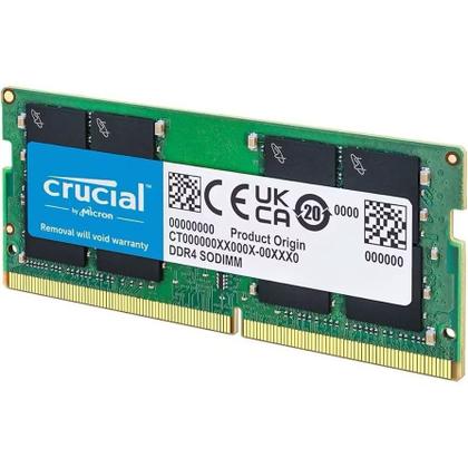 Crucial DDR4-3200 8GB 2枚組(GR) Memória Ram Notebook, Crucial 8GB, DDR4, 3200 Mhz Ct8g4sfra32a