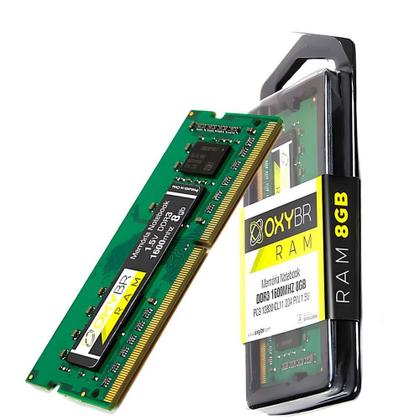 Imagem de Memória Ram Notebook Oxybr Ddr3L 8Gb 1600Mhz 1.35V